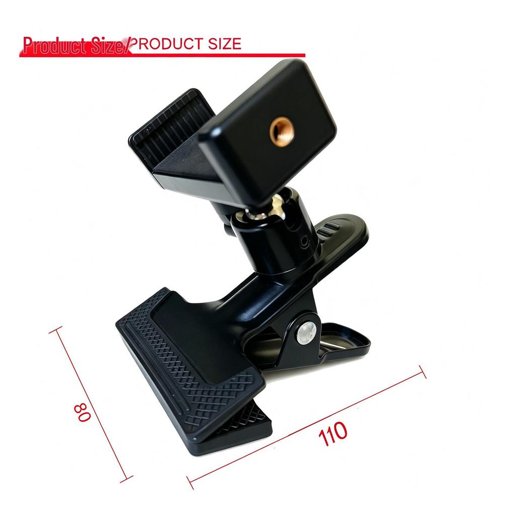 360° Rotating Metal Ball Head for Photography Tripods with 1/4 Interface
