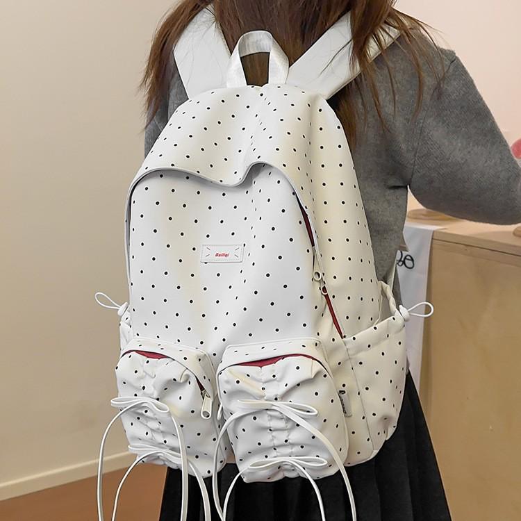 

2025 Women s Fashionable Large Capacity Casual Tassel Backpack for College Students чорний