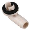 8X Air Conditioner Ac Drain Hose Connector Elbow with Rubber Ring for Mini-Split Units and Window Ac Unit 3/5 Inch(15mm)