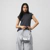 MLB New York Yankees Artificial Leather Shoulder Bag, Handbag, Clutch, Student Backpack Unisex Silver Casual