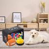 Boîte de rangement pour jouets pour animaux de compagnie avec poignée, panier de rangement pratique pour vêtements, couvertures, jouets, organisateur pour la maison