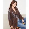 KAISER Women's Luxury Shearling Wool Coat