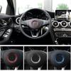 51/58mm Car Steering Wheel Center Cover Logo Sticker Ring Trim Car Accessories For Mercedes Benz GLE CLA GLA W213 W246 W205 C117