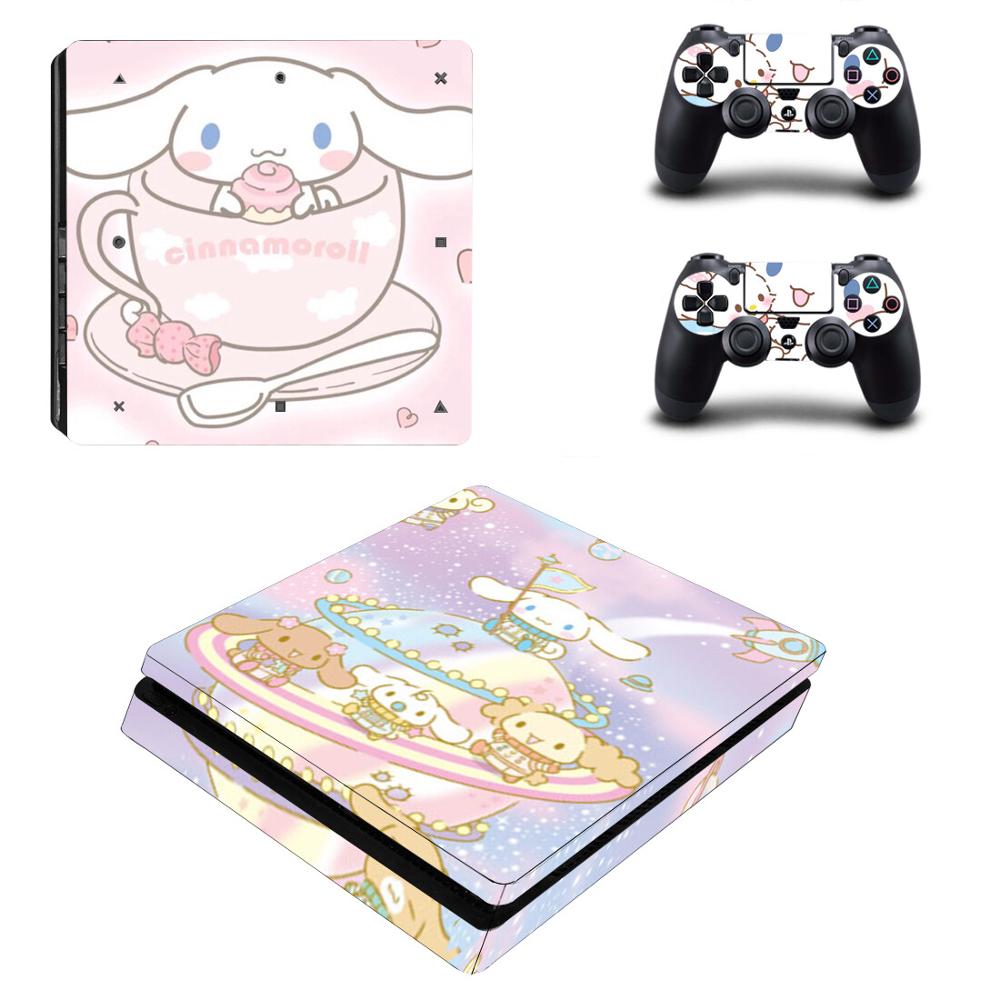 PS4 Slim Skin Decal Sticker Set - Full Cover For Console & 2 Controllers, Anti-Scratch