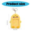 Cute Cartoon Plush Photo Card Holder for Idol Photo Collectable Soft Keychain Bag Pendant for Fans & Stationery Lovers