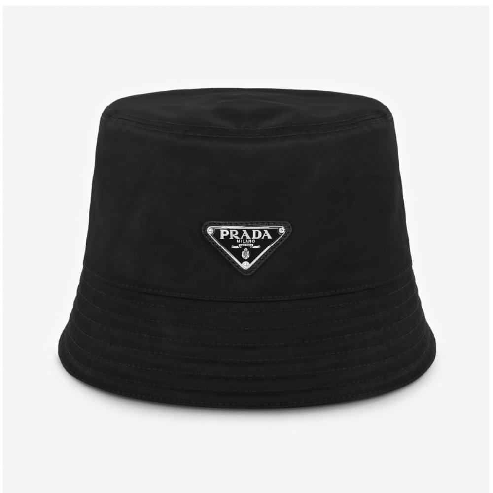 Prada Nylon Triangle Logo Bucket Hat 2hc137 2dmi F0002