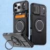 Luxury Wallet Case For iPhone 17 16 15 14 13 12 Pro Max 17E 16E 17Pro iPhone17 Shockproof Armor & Card Slot Stand Holder Cover