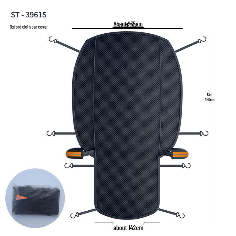 

Winter Antifreeze Windshield Protector - Full Car Front Snow Cover with Oxford Cloth Shield Small Oxford Cloth Car Cover чорний