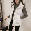 Autumn And Winter New Vest Female Slim Short Cotton-Padded Vest Sleeveless Vest Student Jacket Bread Clothes