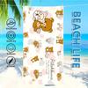 R-rilakkumas-es Towel Textile Bathrobe Beach Quick-Drying Lightweight Cute Portable Camping Swim Pool Cartoon Travel