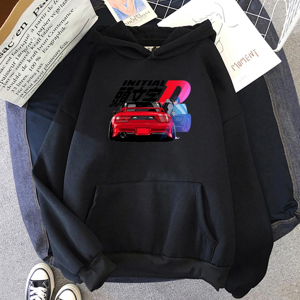 Mikina Kawaii Unisex Harajuku Initial D Mikiny Dámské Teplé Gotické Streetwear Punk Wo Unisex Módní Ležérní Ropa Mujer Oblečení