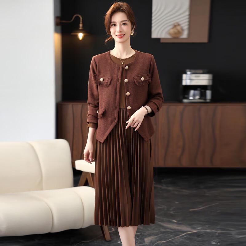 YUZHAOLIN Women's Spring/Autumn Two-Piece Dress Set