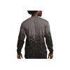 Nike Letter Logo Embroidered Water Pattern Print Round Neck Long Sleeve T-Shirt Unisex Tops Gray Black FB3031-068