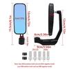 Adjustable Rear View Mirror  For Scooter Motorcycle Handlebar Rearview Mirrors  Street Sports