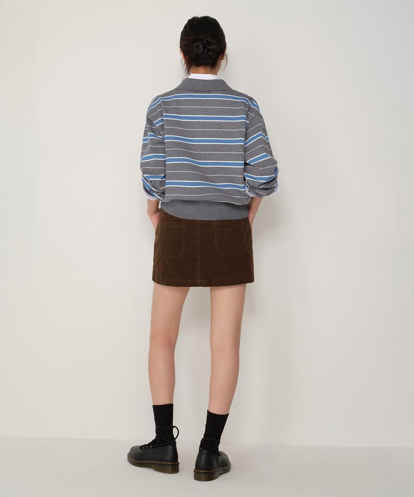 Musinsa Standard Woman 14W Corduroy Low-Rise Mini Scotts [Brown]