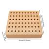 60Hole Watch Repair Tool Rack Smooth Wooden Watchmaker Sturdy for Watchmakers, Home