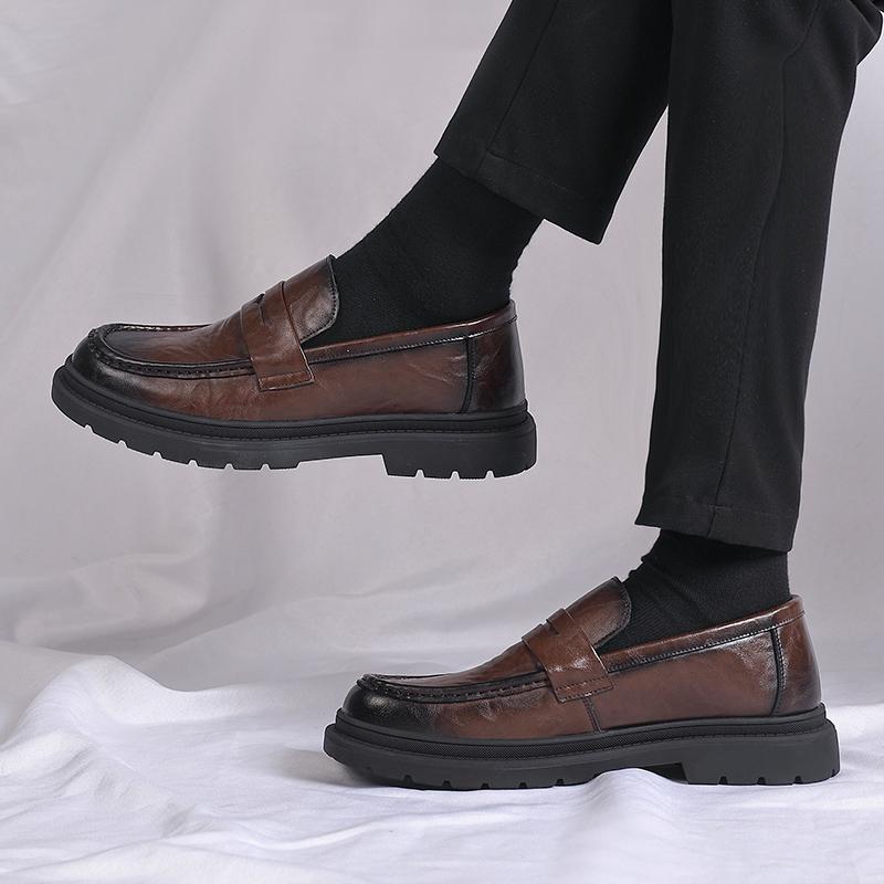 Men's Dress Shoes Leather Fashion Shoe for Men Business Formal Casual Shoes Slip on Wedding Men Shoes male footwear
