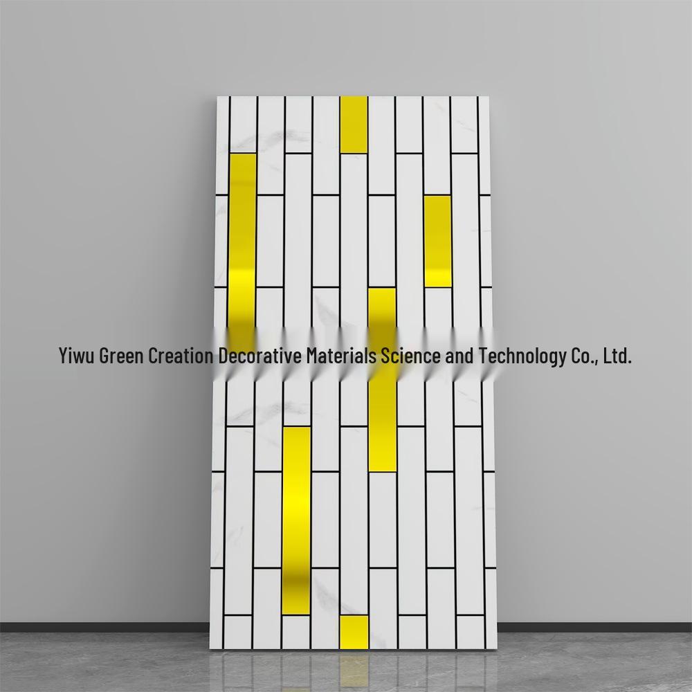Waterproof Marble Imitation Tile Wall Sticker for Kitchen Renovation - Oil & Moisture Resistant, Self-Adhesive Decor.