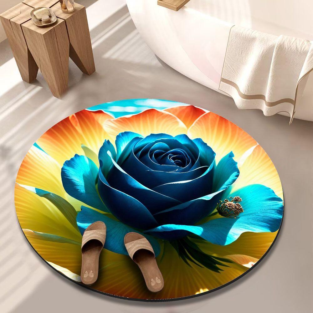 Antypoślizgowa Mata Podłogowa Piwonia Mata Podłogowa Łazienkowa o Specjalnym Kształcie do Salonu Stolik Herbaciany Przyłóżkowa