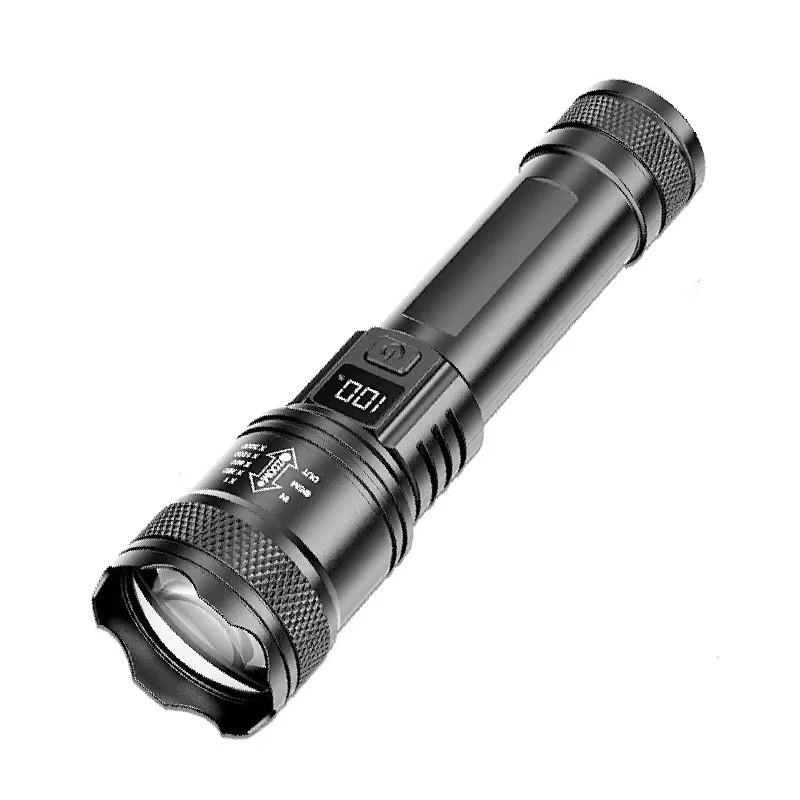 Strong Light Ultra Bright 2000LM LED Flashlight USB Rechargeable Long Range Zoom Tactical Torch Outdoor Camping Fishing Lantern