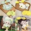 20cm Cotton Doll Lovely Princess Dresses Jumpsuit T-shirt Plush Dolls Clothes Skirt With Headband EXO Idol Dolls Accessories