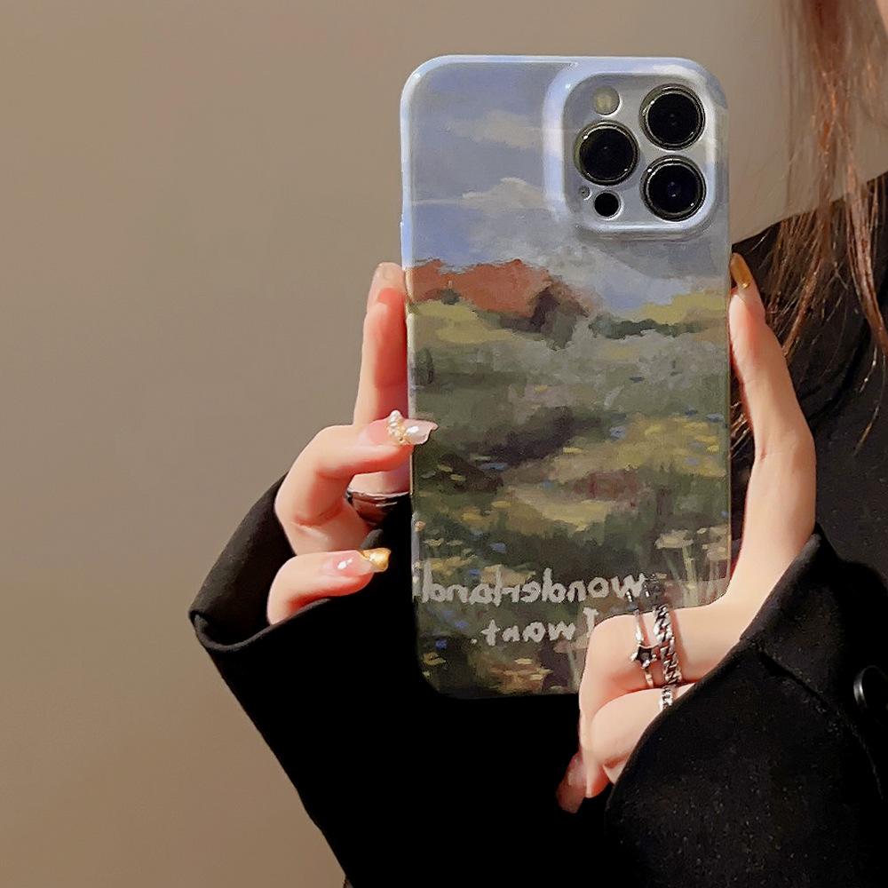 

Art Oil Painting Style Case for iPhone 13 iPhone 15 iPhone 16 Pro Max iPhone 11