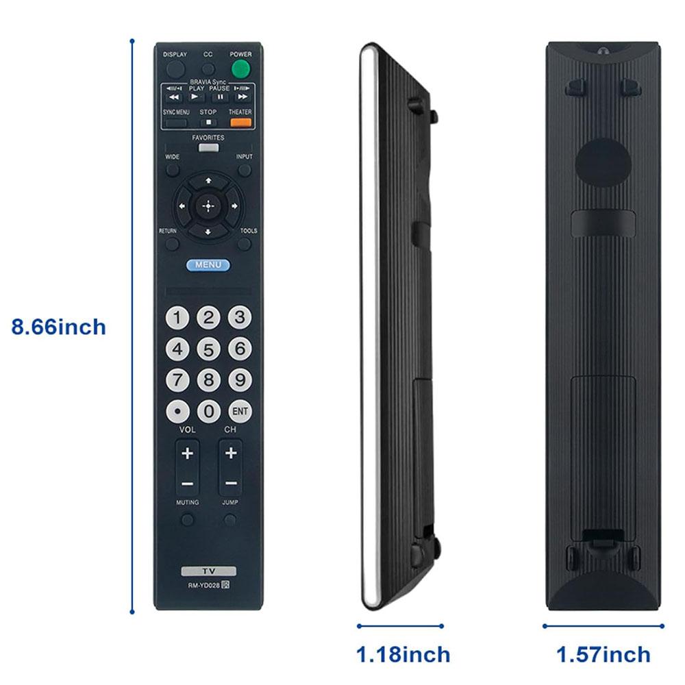 RM-YD028 Remote Control For Sony Bravia TV KDL-32S5100 KDL-32XBR9 KDL-40S504