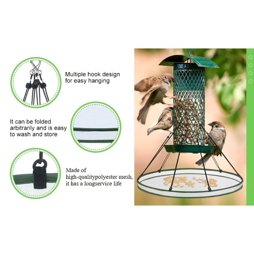 Windproof Hanging Bird Feeder Foldable Bird Feeding Station  Outdoor Bird Feeding