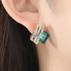Zircon Crystal Rhombus Wings Earrings for Women Birthday Gifts Jewelry