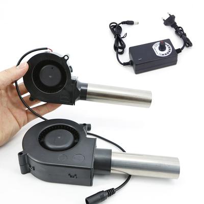 7530 9733 220V BBQ Fan Small Blower Blast Engine with Air Collecting Adjustable Speed Cooking Tool US/EU Plug Handheld Barbecue