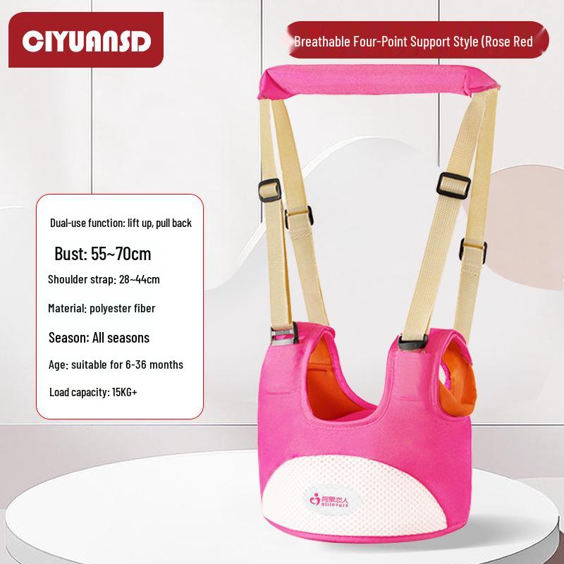 Multifunctional Breathable Baby Walking Harness with Anti-Fall, Anti-Choke, and Anti-Lost Features