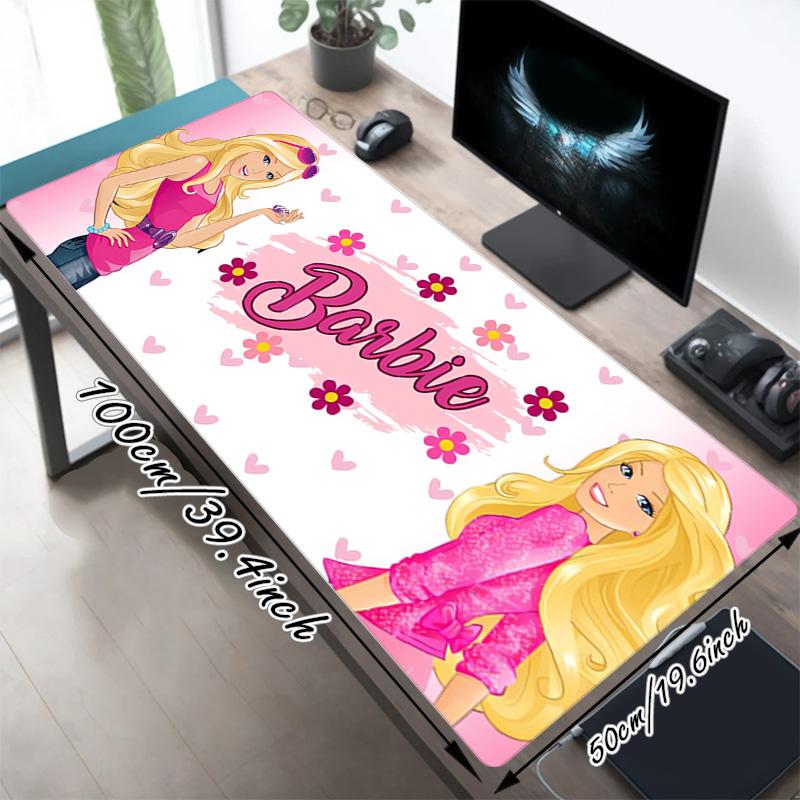 Barbie Party Xl Gaming Mouse Pad Nonslip Rubber Base Stitched Edge Waterproof Desk Mat For Pc Laptop Gamer Office Computer Accessories C92741