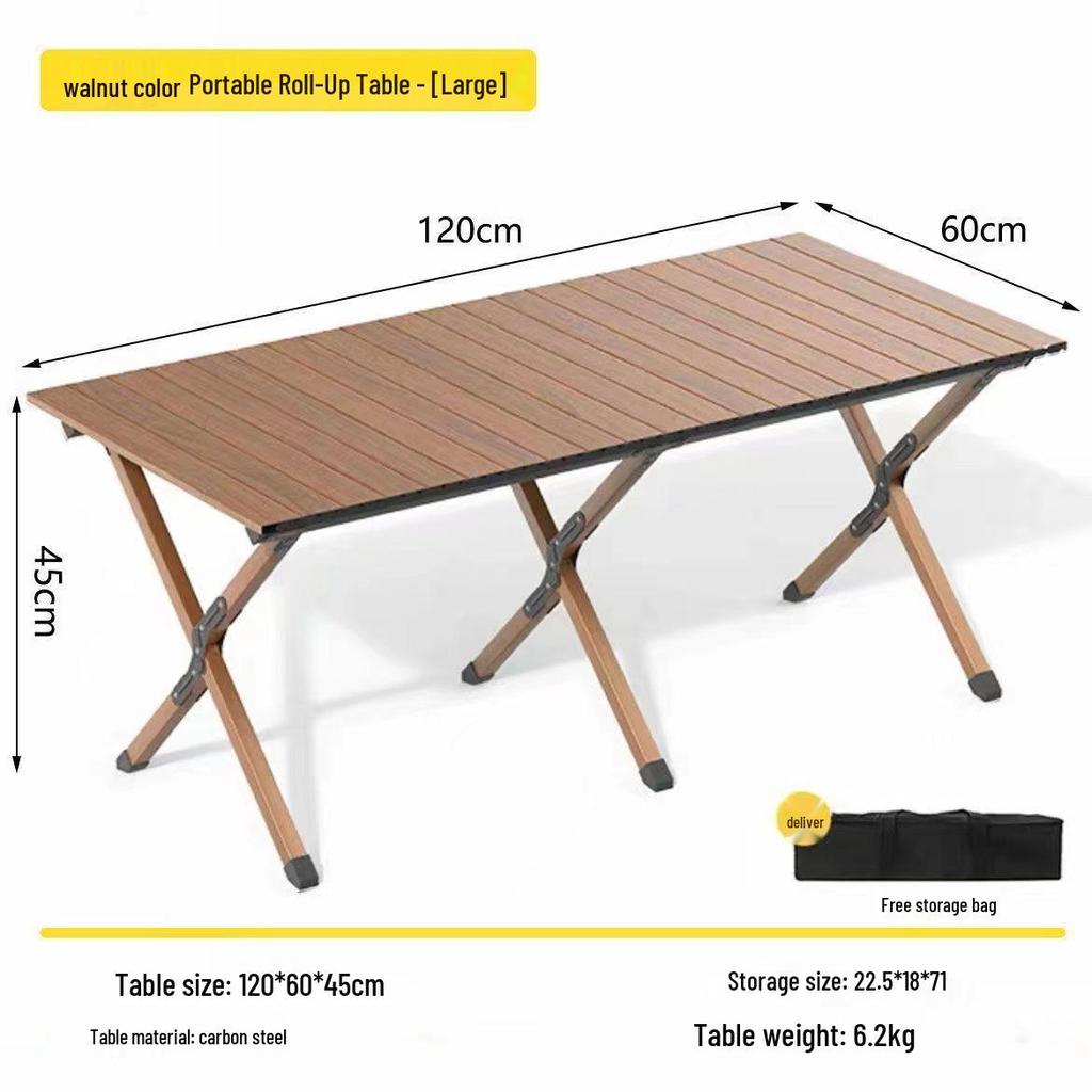 Portable Ultra-light Folding Camping Table and Chair Set for Outdoor Picnics and Barbecues