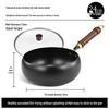 Handcrafted Zhangqiu Iron Belly Wok: Uncoated, Non-stick, Small Iron Frying Pan for Household Use.
