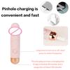 Simulation Penis 10-speed Mini Bullet Vibrator Clitoral Stimulator Vaginal Vibrator Massager Suitable for Female Sex Toys