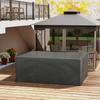 235 x 190 x 90 cm Grote Terrasmeubelhoezen, Buiten Tuinmeubel Beschermhoes Beschermer Waterdicht Anti-UV Grijs