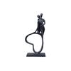 Cast Iron Heart Couple Decorative Metal Sculpture Living Room Bookshelf Figurine Human Statue Craft Ornament Room Decoration New