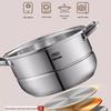 ASD 28cm 3-Layer 304 Stainless Steel Steamer Pot