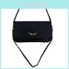 Vintage Lady Winged Purse With Chain Strap For Daily Fashion Accessory