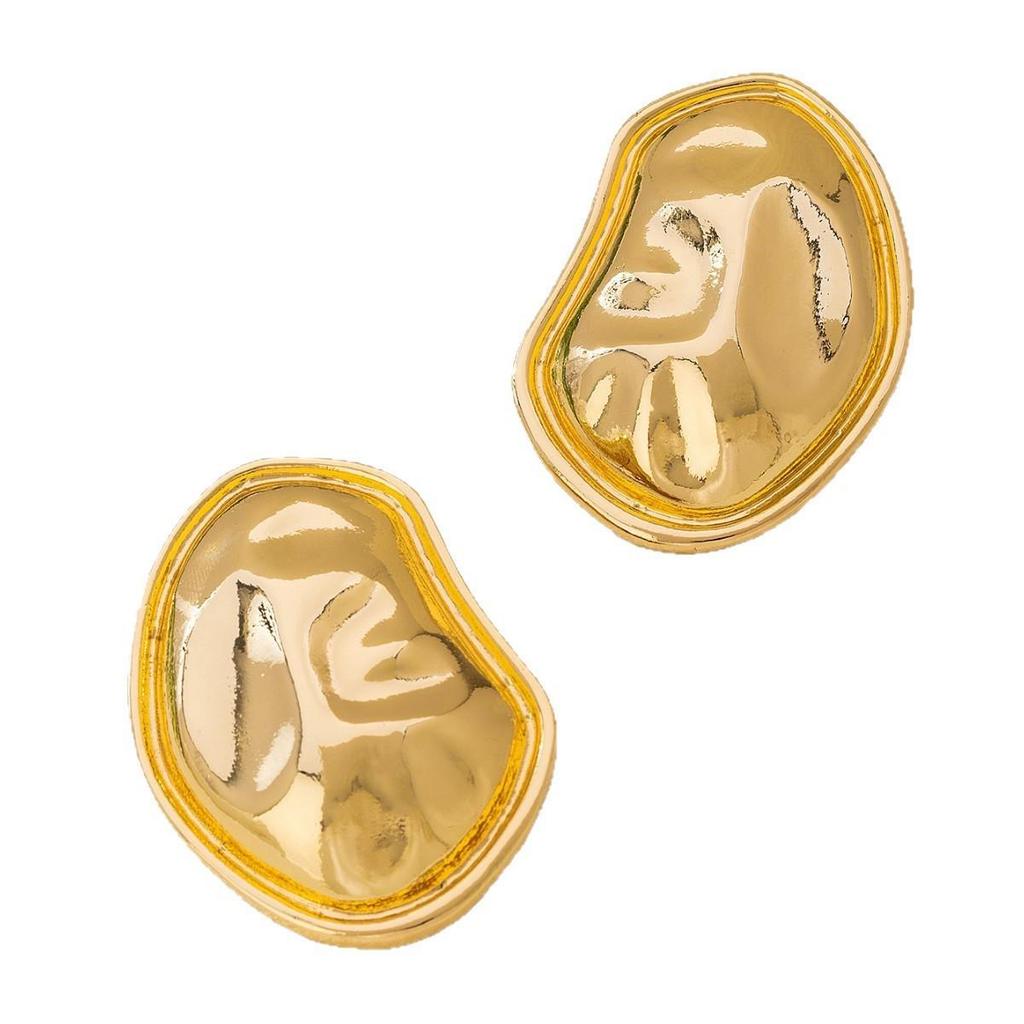 European Retro Gold Stud Earrings for Women: High-End, Trendy & Versatile Ear Jewelry