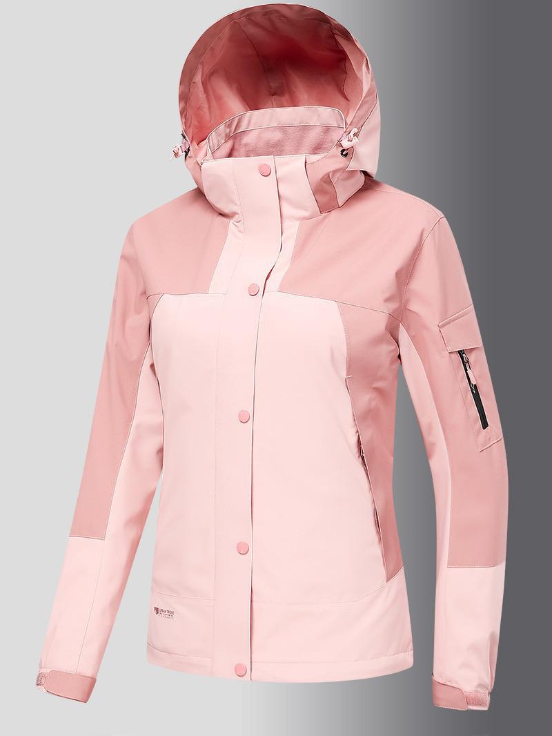 

Women s Contrast Color Block Windbreaker: Versatile, Slimming, Loose-Fit Autumn Jacket for Couples L