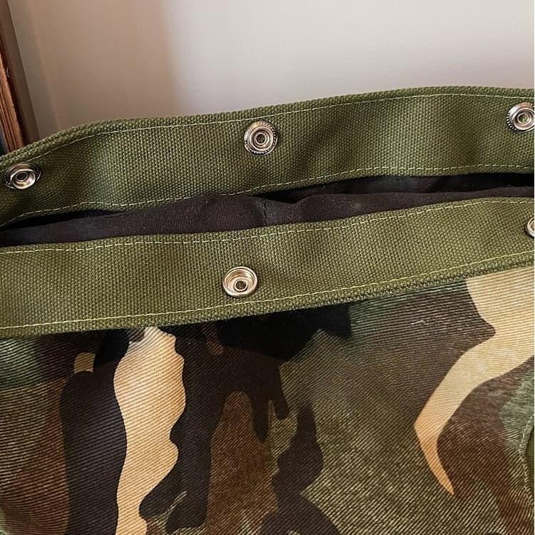 Vintage Camouflage Canvas Underarm Bag Women's Shoulder Messenger Bag