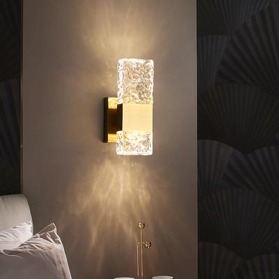 Light Luxury Led Crystal Wall Lamp, Bedroom Bedside Lamp, Minimalist Tv Background Wall, Corridor, Staircase, Living Room Lamp