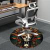 1pc Day of the Dead, Skull Office Round Area Rug, Under Office Chairs Bedroom Living Room Home Decor, Room Deco