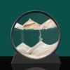 3D Moving Sand Art Picture Round Glass Deep Sea Sandscape Hourglass Quicksand Craft Flowing Sand Painting Office Home Decor Gift