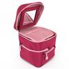 6 Compartment Travel Organizer Makeup Brush Set Case Cosmetic Vanity Bag with Inner Separated Compartment