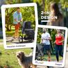 Foldable Pet stroller, Dog Buggy with Three Wheels, for Small/Medium Dogs, Grey