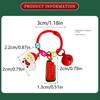 Christmas Tree Christmas Tag Pendant Xmas Deer Key Ring Creative Sants Claus Keychain  Kids