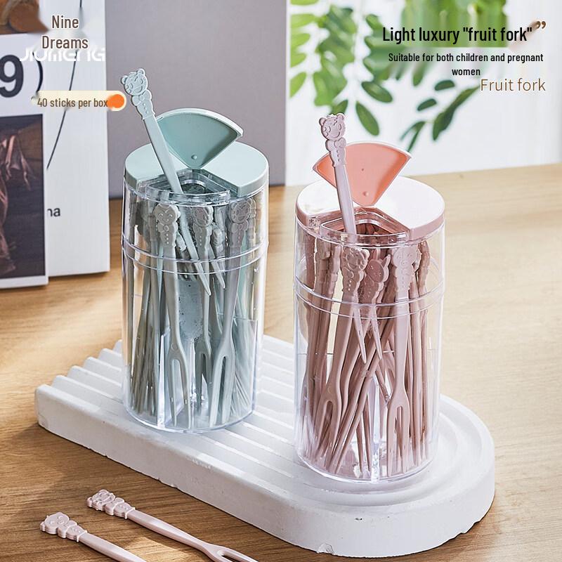 ZISIZ Einweg-Obstgabel- und Spießset