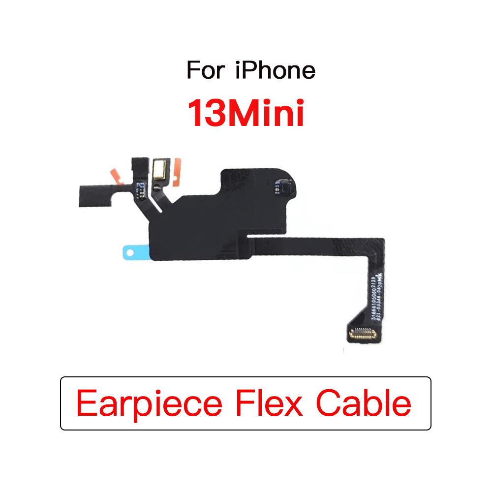 Upper Loud Speaker Ear Speaker For iPhone 13 Mini Pro Max Earpiece With Light Sensor Microphone Flex Cable Replacement